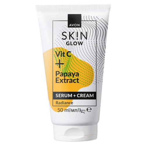 serum i krem Rozświetlające serum i krem do twarzy 2 w 1